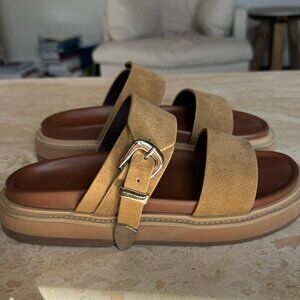 Celine Suede Slides